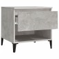 vidaXL Mesas auxiliares 2 uds contrachapada gris hormigón 50x46x50 cm vidaXL Mesas auxiliares 2 uds contrachapada gris hormigón 50x46x50 cm