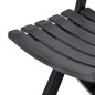 vidaXL Sillas de jardín plegables 2 unidades plástico gris antracita vidaXL Sillas de jardín plegables 2 unidades plástico gris antracita