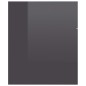 vidaXL Set muebles de baño 2 piezas madera contrachapada gris brillo vidaXL Set muebles de baño 2 piezas madera contrachapada gris brillo