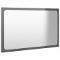 vidaXL Set muebles de baño 2 piezas madera contrachapada gris brillo vidaXL Set muebles de baño 2 piezas madera contrachapada gris brillo