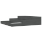 vidaXL Jardinera de madera maciza de pino gris 107x107x27 cm vidaXL Jardinera de madera maciza de pino gris 107x107x27 cm