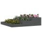 vidaXL Jardinera de madera maciza de pino gris 107x107x27 cm vidaXL Jardinera de madera maciza de pino gris 107x107x27 cm