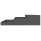 vidaXL Jardinera de madera maciza de pino gris 107x107x27 cm vidaXL Jardinera de madera maciza de pino gris 107x107x27 cm