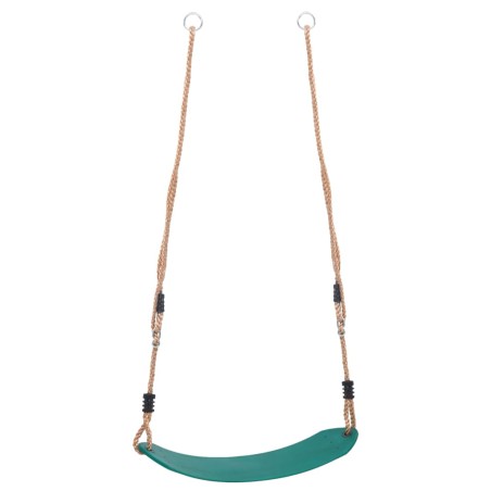 vidaXL Columpio de asiento para niños verde