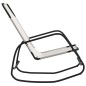 vidaXL Tumbona mecedora 2 unidades de acero y textilene color crema vidaXL Tumbona mecedora 2 unidades de acero y textilene color crema