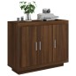 vidaXL Aparador madera contrachapada color roble marrón 92x35x75 cm vidaXL Aparador madera contrachapada color roble marrón 92x35x75 cm