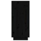 vidaXL Aparador 2 uds madera maciza de pino negro 31,5x34x75 cm
