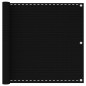 vidaXL Toldo para balcón HDPE negro 90x400 cm vidaXL Toldo para balcón HDPE negro 90x400 cm