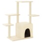 vidaXL Rascador para gatos con postes de sisal color crema 97,5 cm vidaXL Rascador para gatos con postes de sisal color crema 97,5 cm