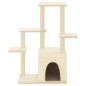 vidaXL Rascador para gatos con postes de sisal color crema 97,5 cm vidaXL Rascador para gatos con postes de sisal color crema 97,5 cm