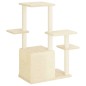 vidaXL Rascador para gatos con postes de sisal color crema 97,5 cm vidaXL Rascador para gatos con postes de sisal color crema 97,5 cm