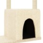 vidaXL Rascador para gatos con postes de sisal color crema 97,5 cm vidaXL Rascador para gatos con postes de sisal color crema 97,5 cm