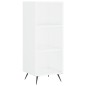 vidaXL Aparador alto madera contrachapada blanco 34,5x32,5x180 cm vidaXL Aparador alto madera contrachapada blanco 34,5x32,5x180 cm