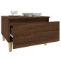 vidaXL Mesas auxiliares 2 uds contrachapada roble marrón 50x46x35 cm vidaXL Mesas auxiliares 2 uds contrachapada roble marrón 50x46x35 cm