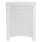 vidaXL Caja de almacenaje de jardín ratán PP blanco 39x39x46 cm vidaXL Caja de almacenaje de jardín ratán PP blanco 39x39x46 cm