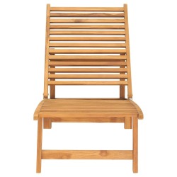 vidaXL Tumbona de madera maciza de teca