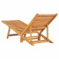 vidaXL Tumbona de madera maciza de teca