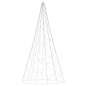 vidaXL Árbol de Navidad en asta de bandera 500 LED blanco cálido 300cm vidaXL Árbol de Navidad en asta de bandera 500 LED blanco cálido 300cm