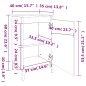 vidaXL Mesitas de noche 2 uds madera contrachapada roble 40x35x70 cm