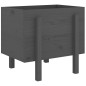 vidaXL Jardinera de madera maciza de pino gris 62x50x57 cm vidaXL Jardinera de madera maciza de pino gris 62x50x57 cm