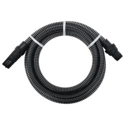 vidaXL Manguera de succión con conectores de PVC PVC negro 26 mm 4 m