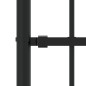 vidaXL Valla de jardín con punta de lanza acero recubierto negro 165cm vidaXL Valla de jardín con punta de lanza acero recubierto negro 165cm