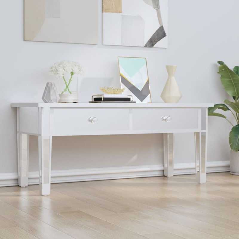 vidaXL Mesa de centro especular madera tecnológica vidrio 106x45x45 cm vidaXL Mesa de centro especular madera tecnológica vidrio 106x45x45 cm
