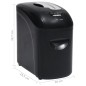 vidaXL Trituradora de papel 10 hojas microcorte negra vidaXL Trituradora de papel 10 hojas microcorte negra