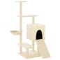 vidaXL Rascador para gatos con postes de sisal color crema 130,5 cm vidaXL Rascador para gatos con postes de sisal color crema 130,5 cm