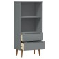 vidaXL Librería MOLDE madera maciza de pino gris 60x35x133,5 cm vidaXL Librería MOLDE madera maciza de pino gris 60x35x133,5 cm