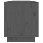 vidaXL Mueble de TV de madera maciza de pino gris 110,5x34x40 cm
