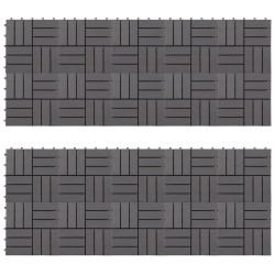 vidaXL Baldosas de terraza 20 uds madera acacia gris deslavado 30x30cm