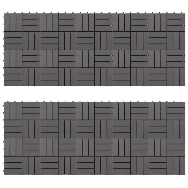 vidaXL Baldosas de terraza 20 uds madera acacia gris deslavado 30x30cm vidaXL Baldosas de terraza 20 uds madera acacia gris deslavado 30x30cm