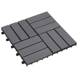 vidaXL Baldosas de terraza 20 uds madera acacia gris deslavado 30x30cm