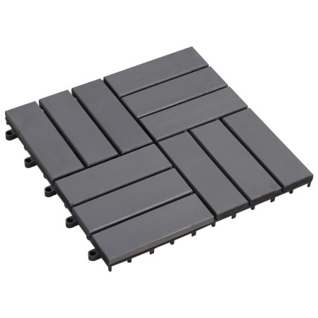 vidaXL Baldosas de terraza 20 uds madera acacia gris deslavado 30x30cm