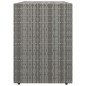 vidaXL Armario de almacenaje de jardín ratán PE gris 100x55,5x80 cm vidaXL Armario de almacenaje de jardín ratán PE gris 100x55,5x80 cm