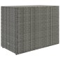 vidaXL Armario de almacenaje de jardín ratán PE gris 100x55,5x80 cm vidaXL Armario de almacenaje de jardín ratán PE gris 100x55,5x80 cm