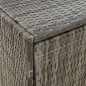 vidaXL Armario de almacenaje de jardín ratán PE gris 100x55,5x80 cm vidaXL Armario de almacenaje de jardín ratán PE gris 100x55,5x80 cm