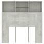 vidaXL Mueble cabecero gris hormigón 100x19x103,5 cm vidaXL Mueble cabecero gris hormigón 100x19x103,5 cm
