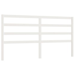 vidaXL Cabecero de cama madera maciza de pino blanco 206x4x100 cm