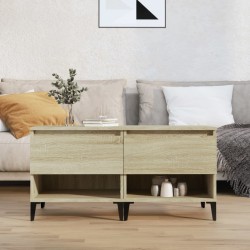 vidaXL Mesas auxiliares 2 uds madera roble Sonoma 50x46x50 cm