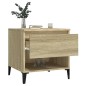 vidaXL Mesas auxiliares 2 uds madera roble Sonoma 50x46x50 cm vidaXL Mesas auxiliares 2 uds madera roble Sonoma 50x46x50 cm