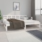 vidaXL Sofá cama extraíble madera maciza de pino blanco 2x(90x190) cm vidaXL Sofá cama extraíble madera maciza de pino blanco 2x(90x190) cm