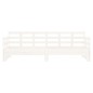 vidaXL Sofá cama extraíble madera maciza de pino blanco 2x(90x190) cm vidaXL Sofá cama extraíble madera maciza de pino blanco 2x(90x190) cm