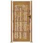 vidaXL Puerta de jardín acero corten diseño bambú 105x180 cm vidaXL Puerta de jardín acero corten diseño bambú 105x180 cm
