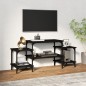 vidaXL Mueble para TV madera contrachapada negro 117x35x52 cm vidaXL Mueble para TV madera contrachapada negro 117x35x52 cm
