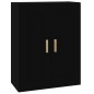 vidaXL Armario de pared madera contrachapada negro 69,5x32,5x90 cm vidaXL Armario de pared madera contrachapada negro 69,5x32,5x90 cm