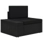 vidaXL Juego de muebles de jardín 7 piezas ratán sintético negro vidaXL Juego de muebles de jardín 7 piezas ratán sintético negro