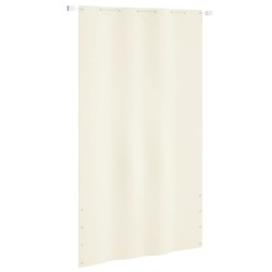 vidaXL Toldo pantalla para balcón tela oxford color crema 140x240 cm