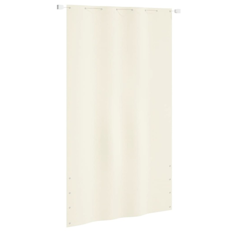 vidaXL Toldo pantalla para balcón tela oxford color crema 140x240 cm vidaXL Toldo pantalla para balcón tela oxford color crema 140x240 cm